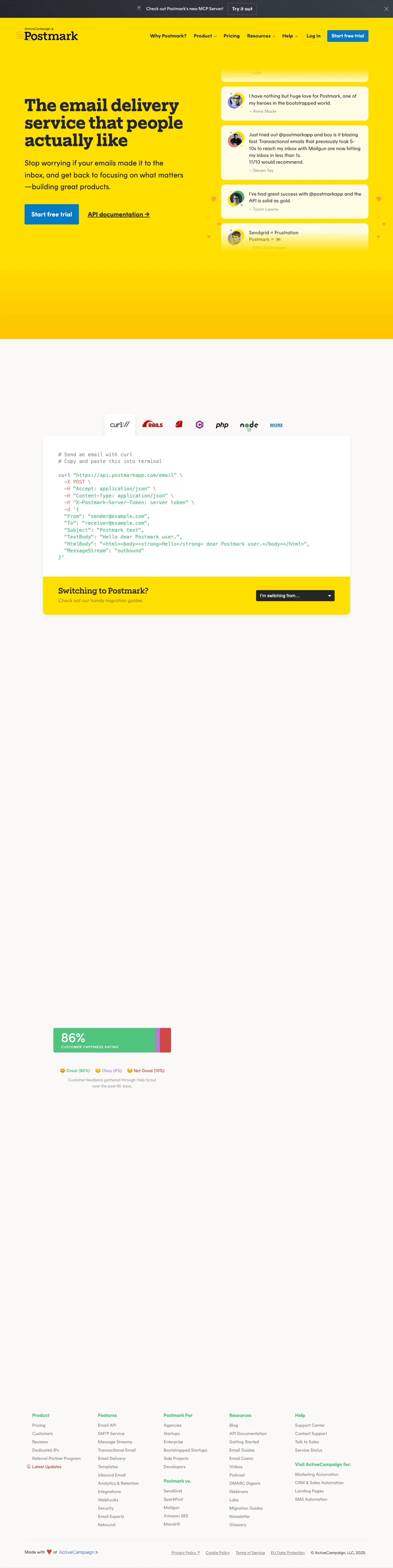 Postmark screenshot 2