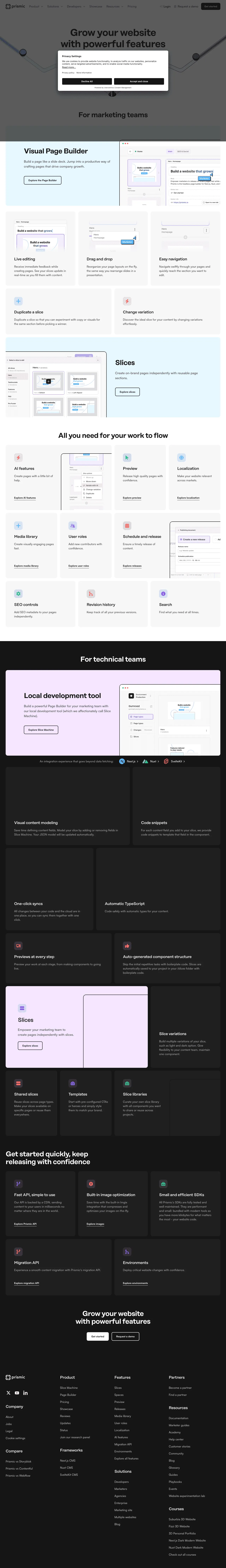 Prismic screenshot 1