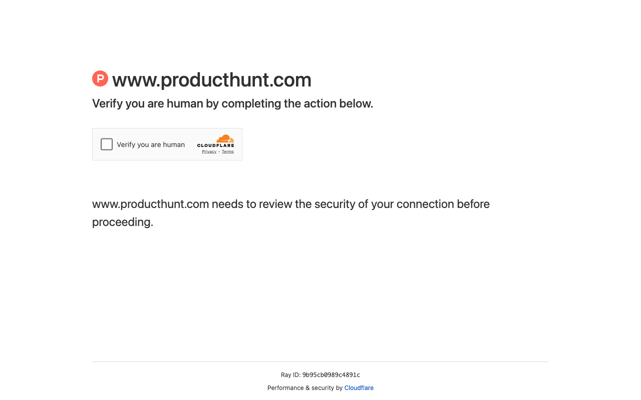 Product Hunt screenshot