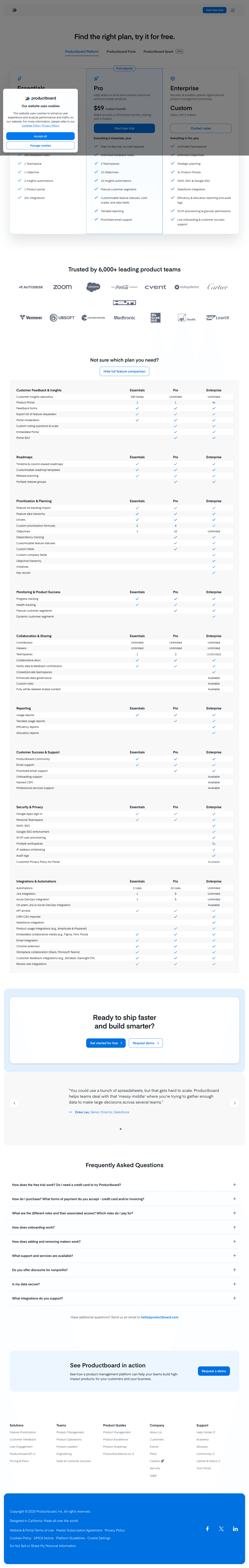 ProductBoard screenshot 2