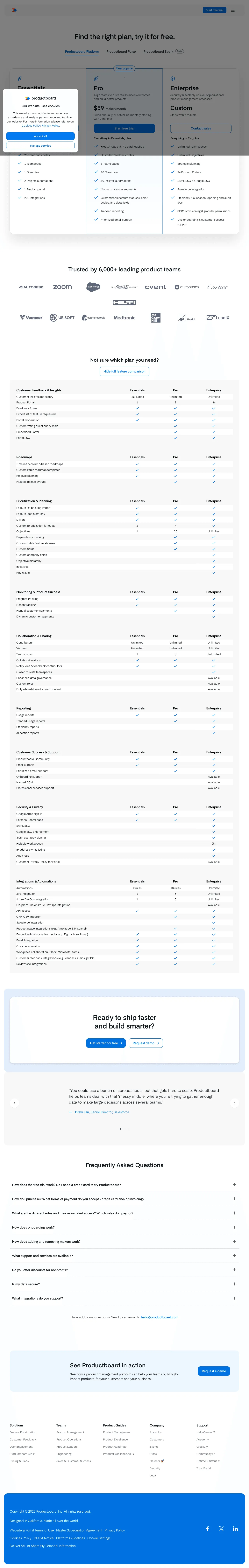 ProductBoard screenshot 2
