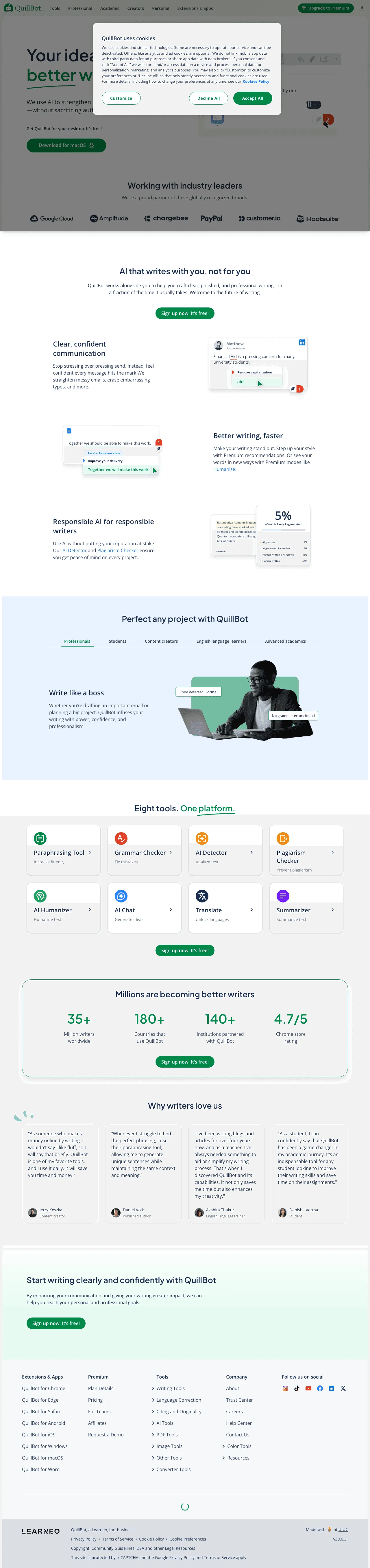 QuillBot screenshot 1