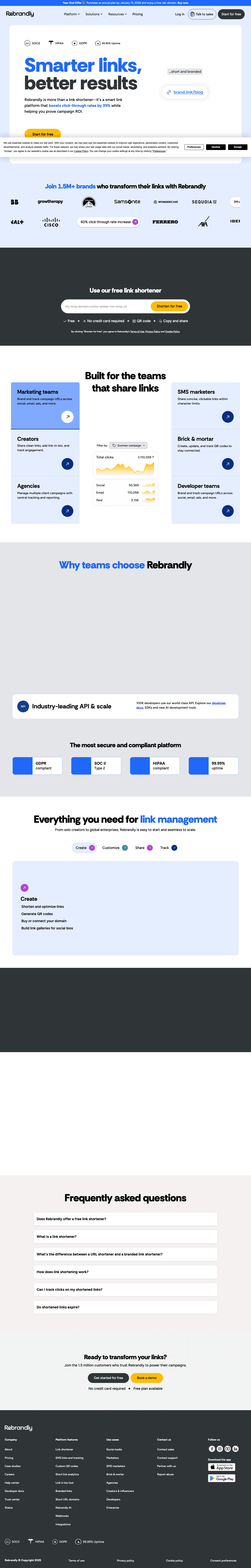 Rebrandly screenshot