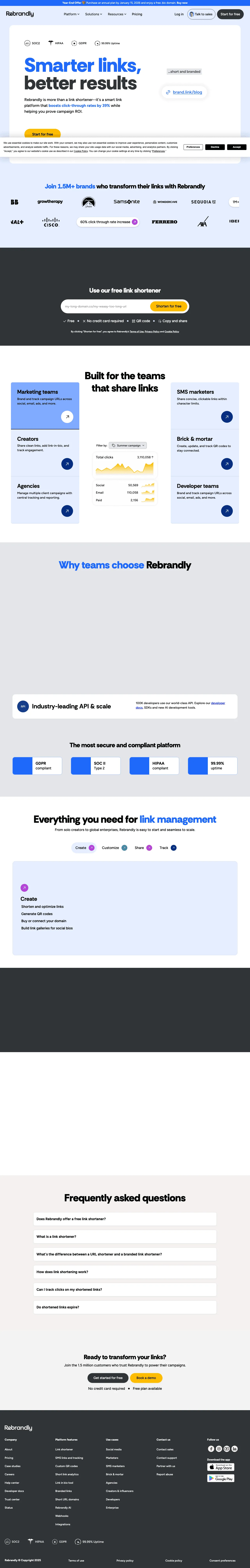 Rebrandly screenshot