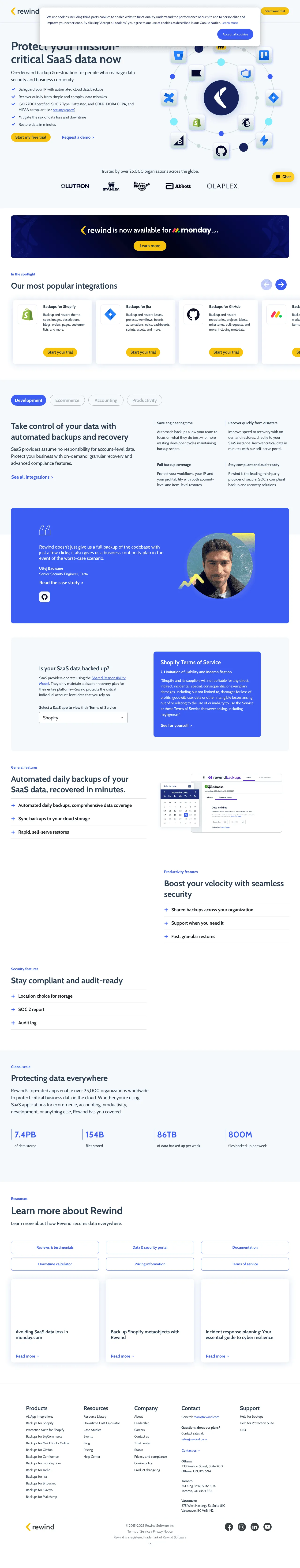Rewind Backups screenshot 1