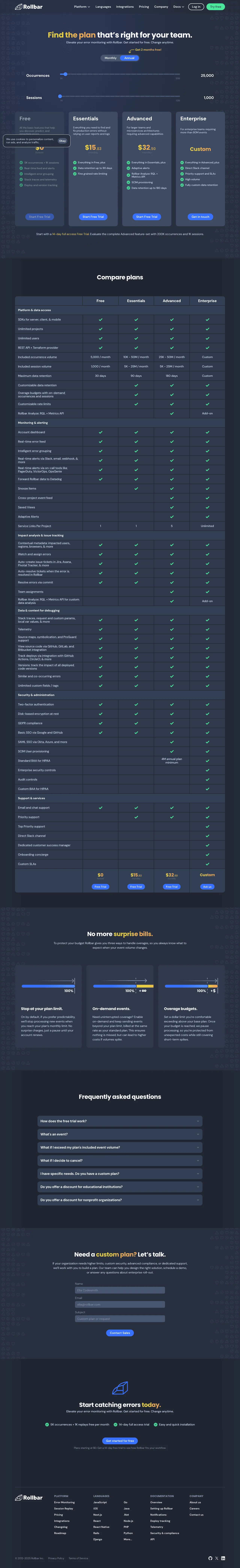 Rollbar screenshot 3