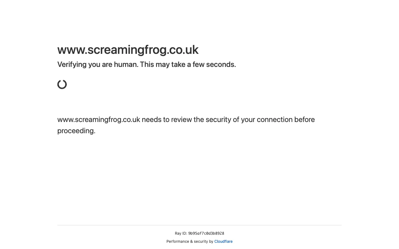 Screaming Frog screenshot