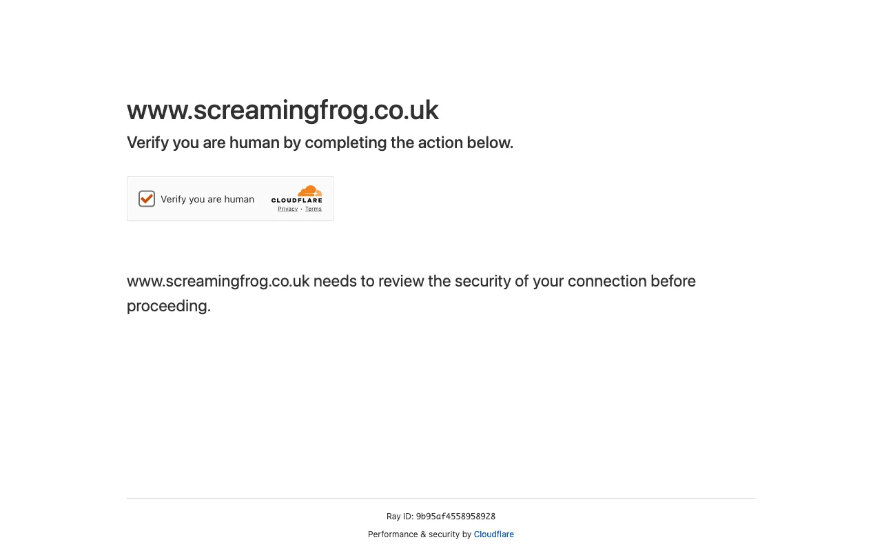 Screaming Frog screenshot 2