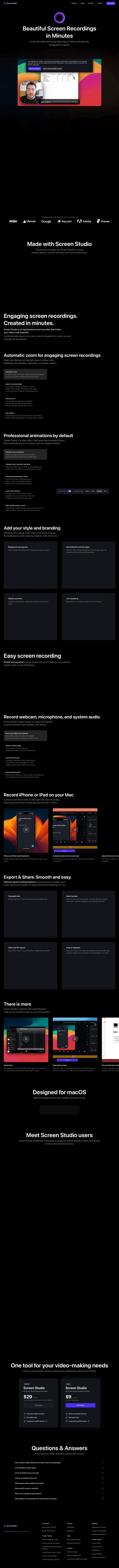 Screen Studio screenshot