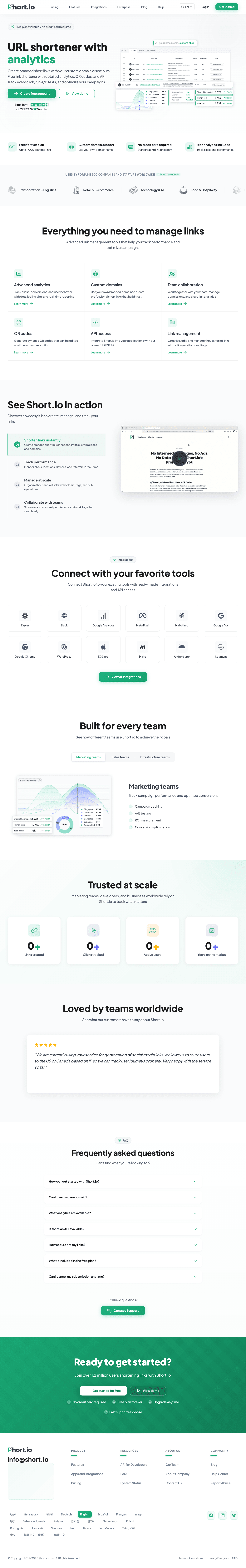 Short.io screenshot 2