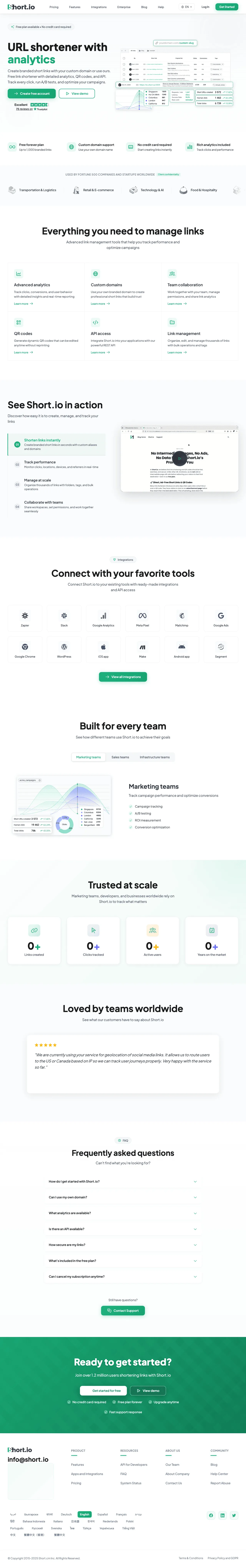 Short.io screenshot 2