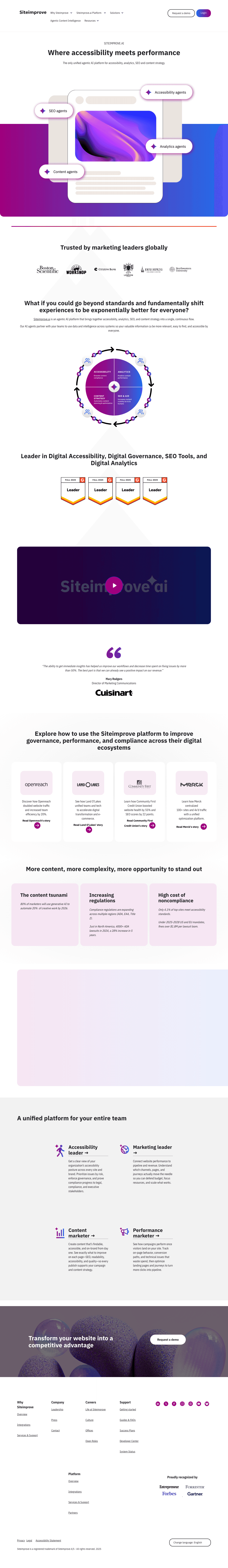 Siteimprove screenshot