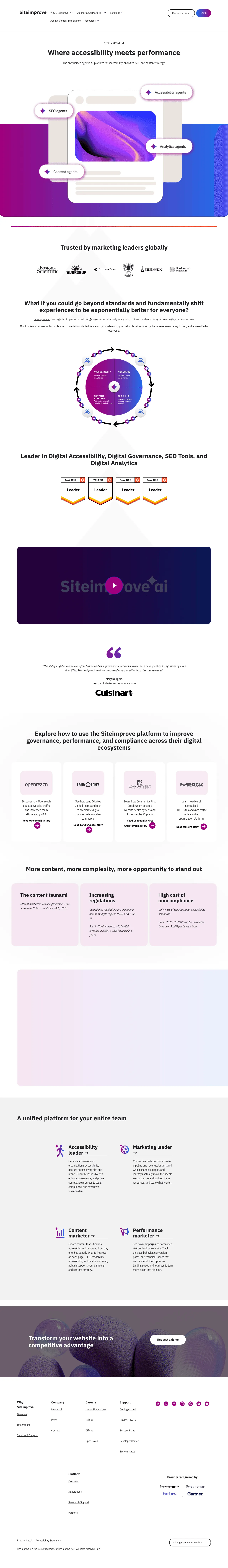 Siteimprove screenshot