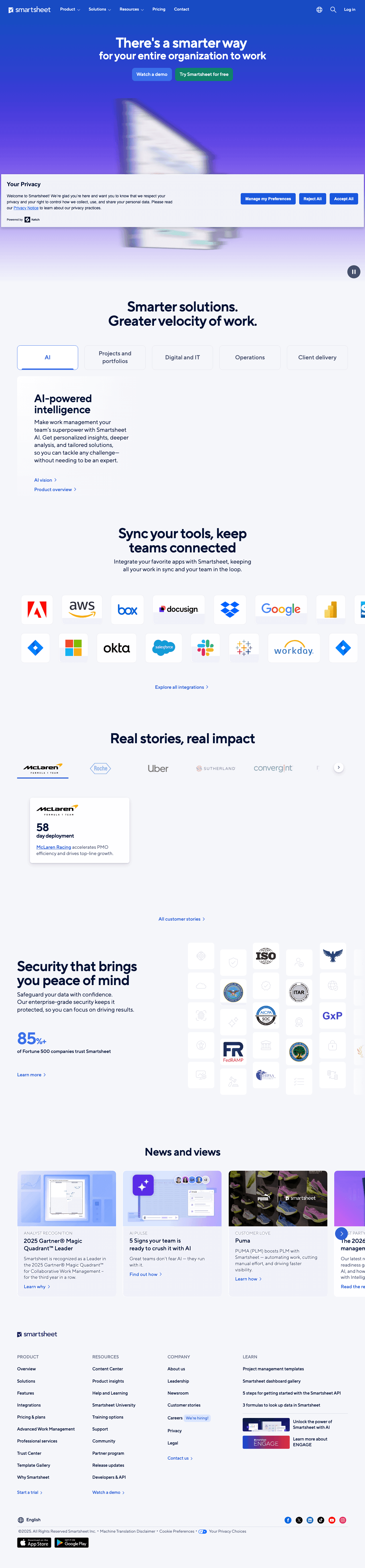 Smartsheet screenshot 2
