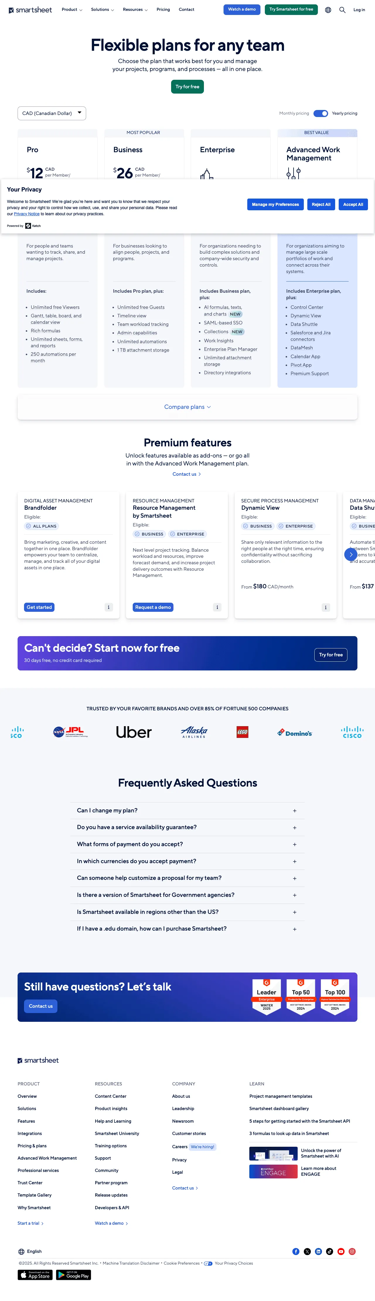 Smartsheet screenshot 3
