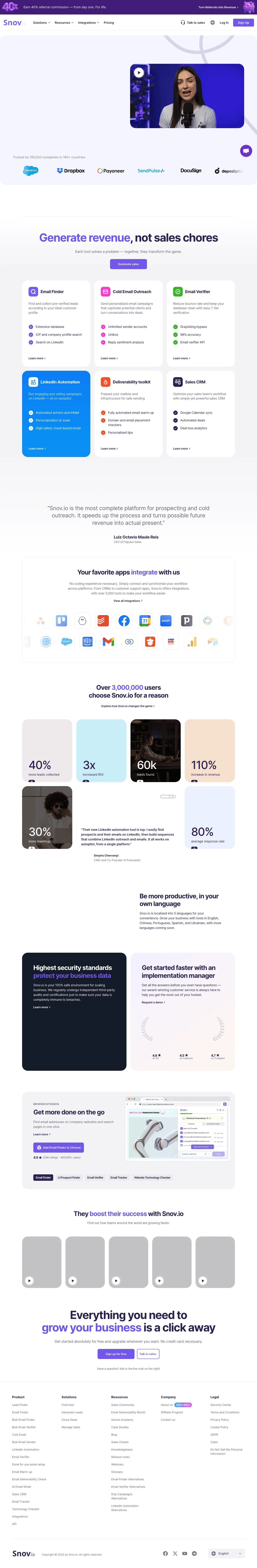 Snov.io screenshot 1