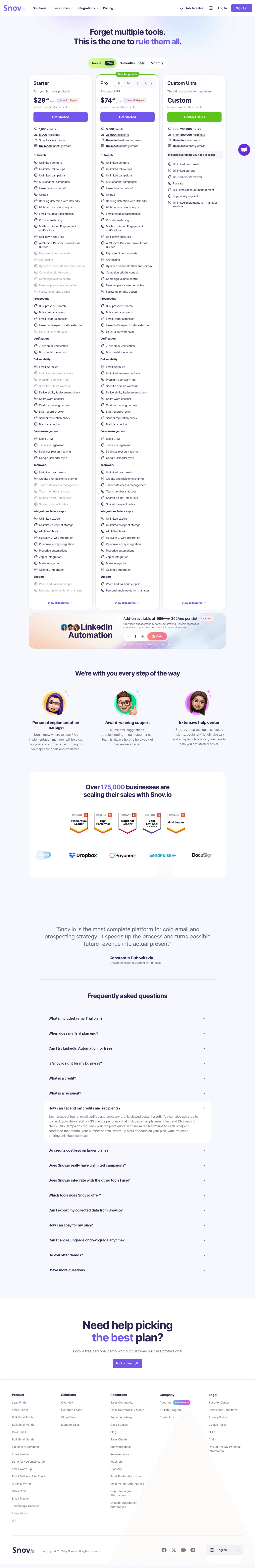 Snov.io screenshot 2