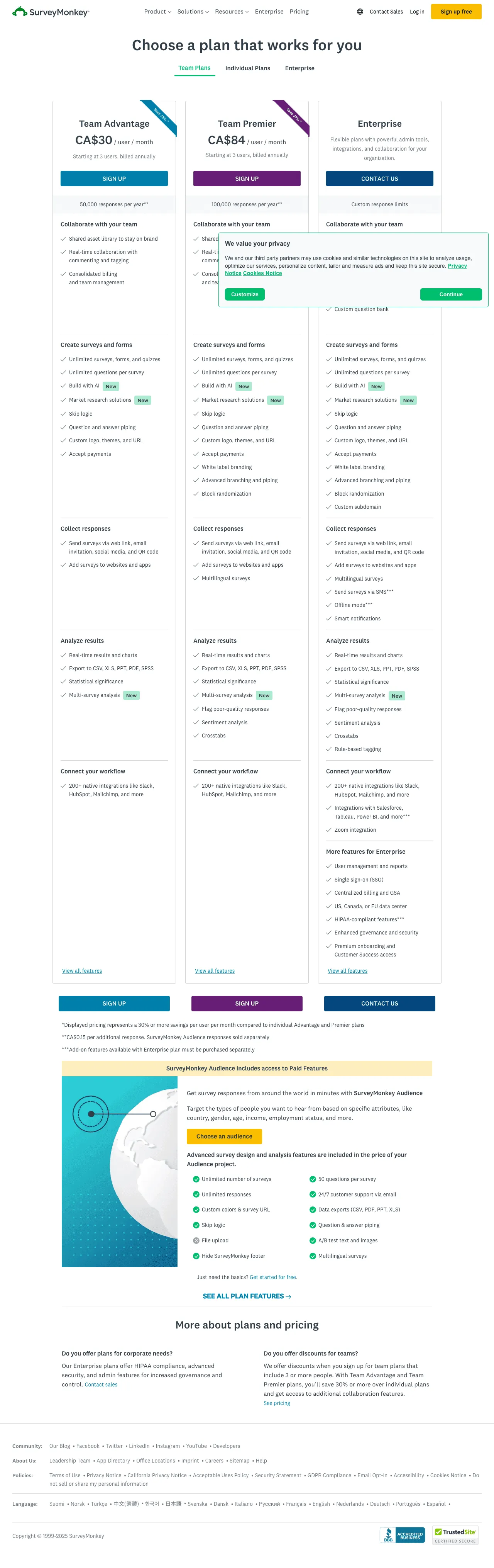 SurveyMonkey screenshot 4
