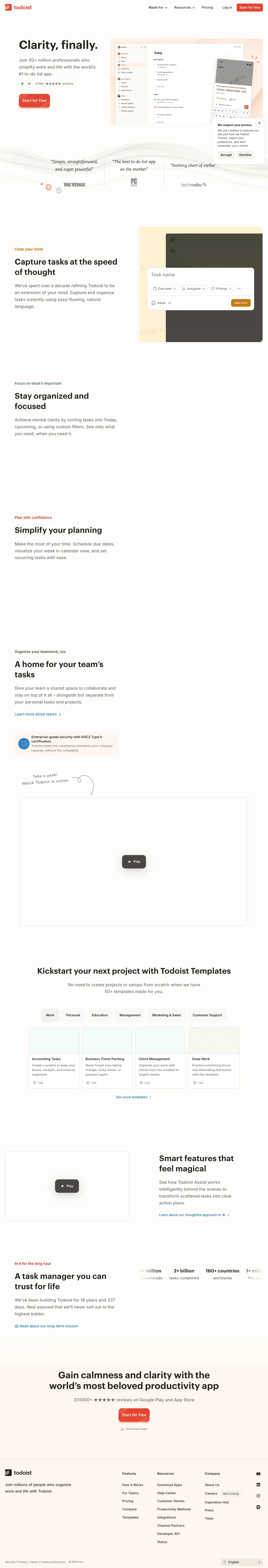 Todoist screenshot 2