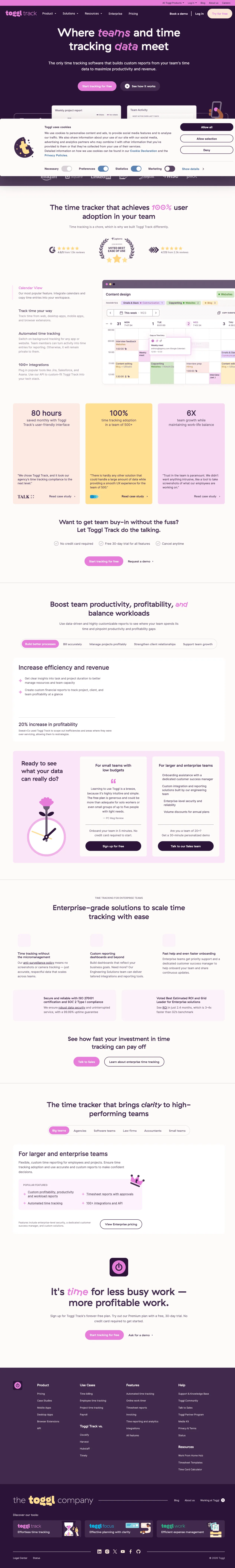 Toggl Track screenshot 2