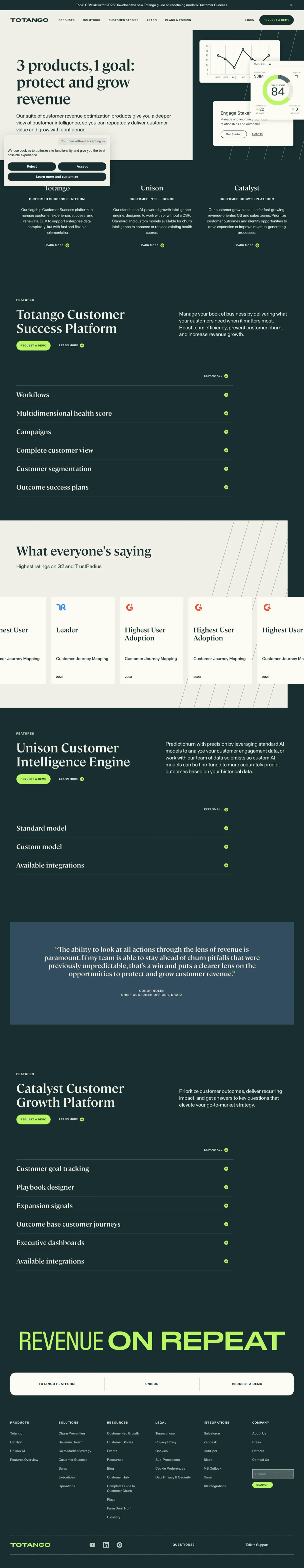 Totango screenshot 2