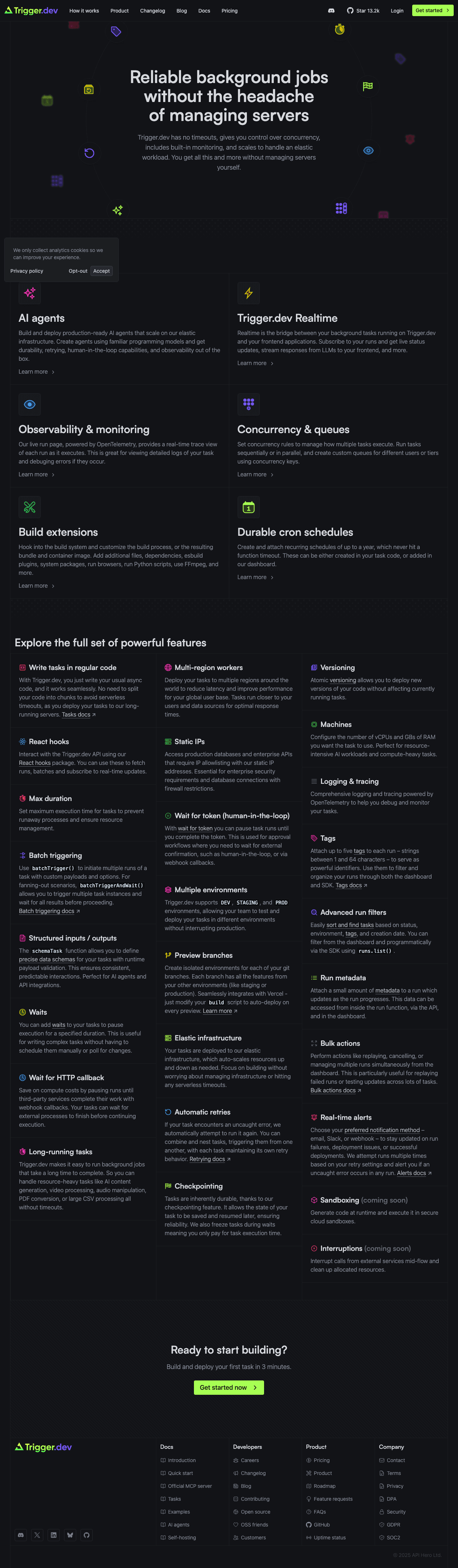 Trigger.dev screenshot 1