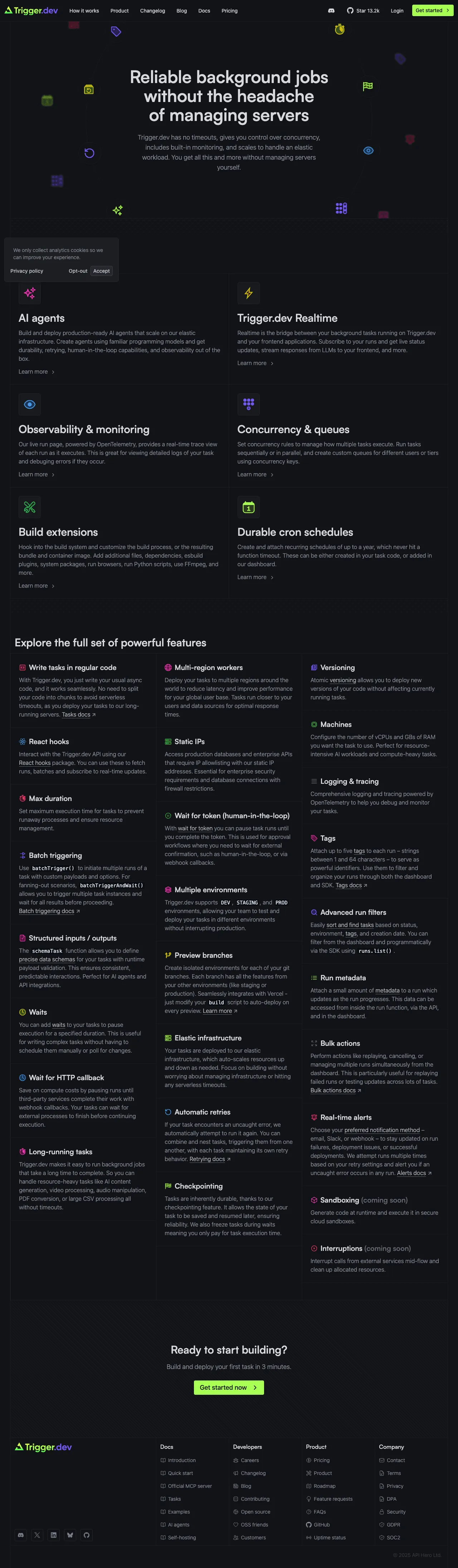 Trigger.dev screenshot 1