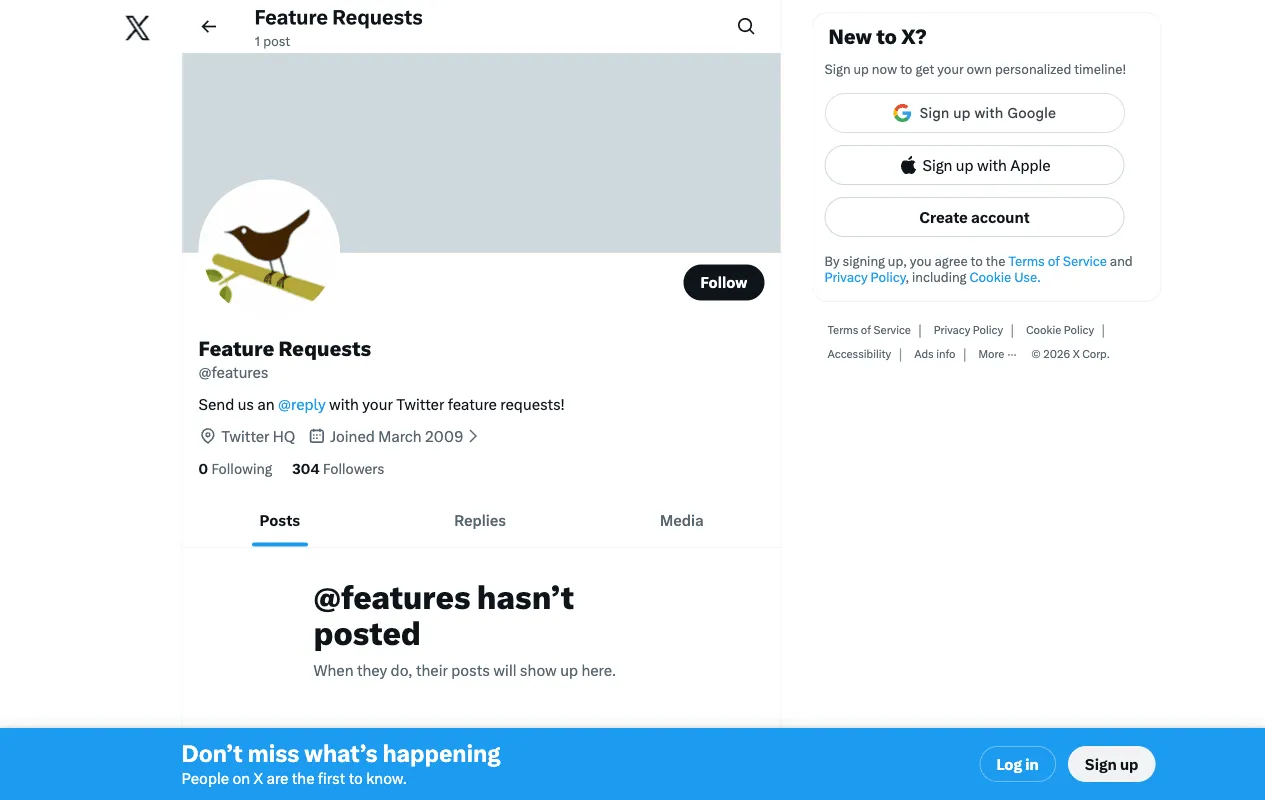 X (Twitter) screenshot