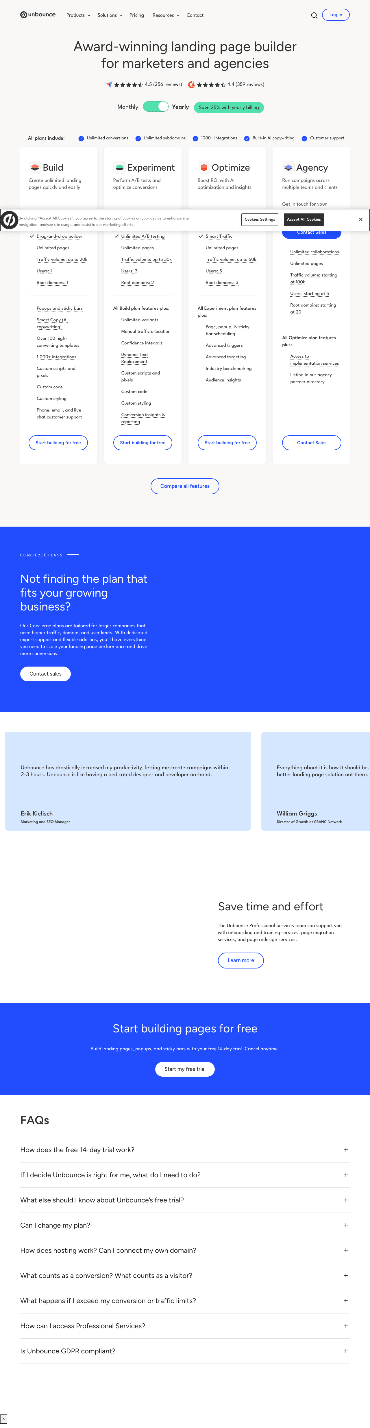 Unbounce screenshot 3