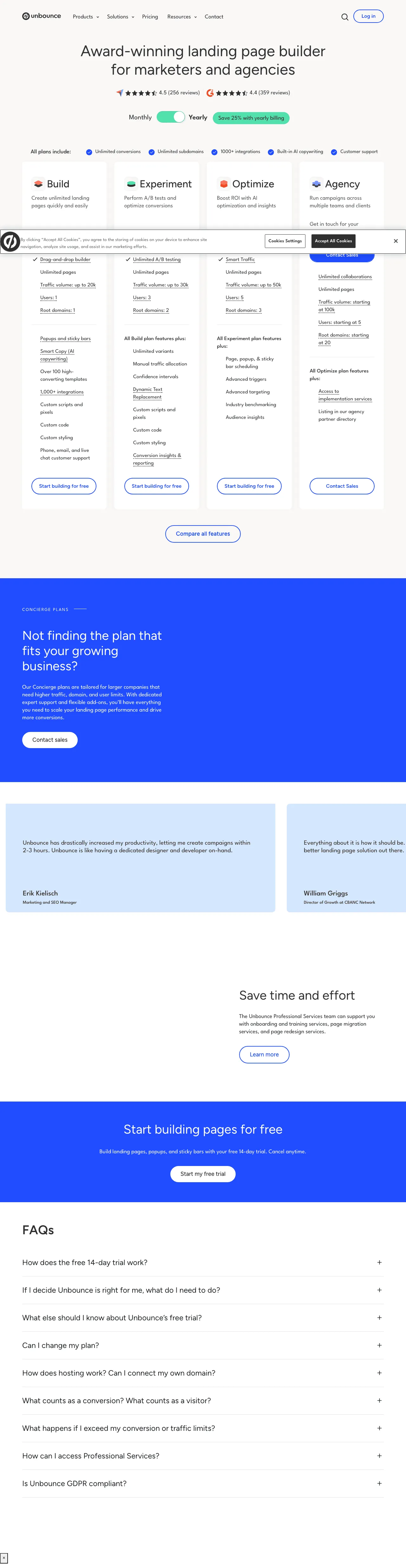 Unbounce screenshot 3