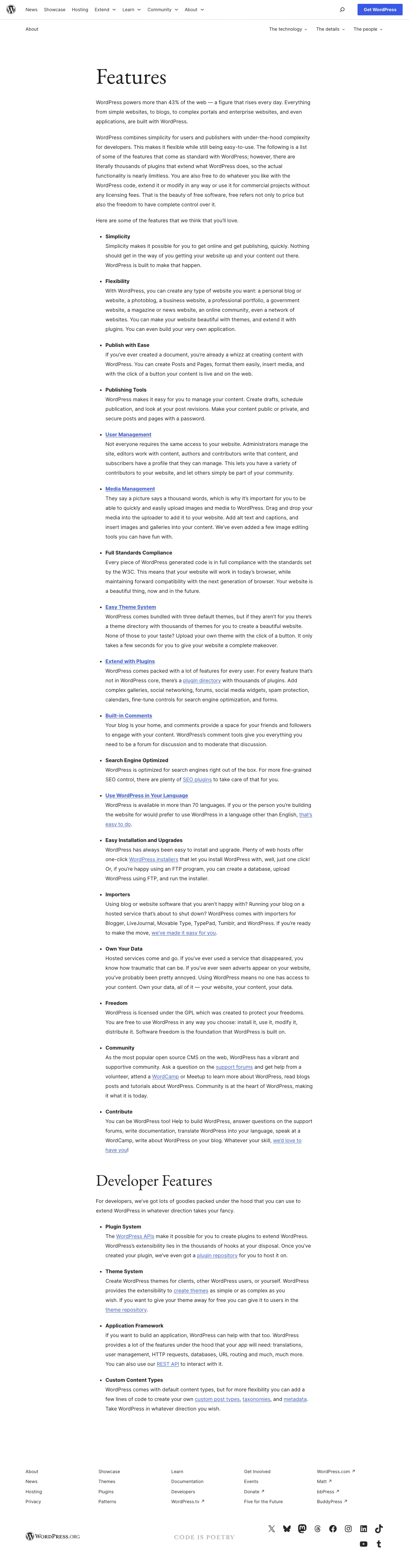 WordPress screenshot 1
