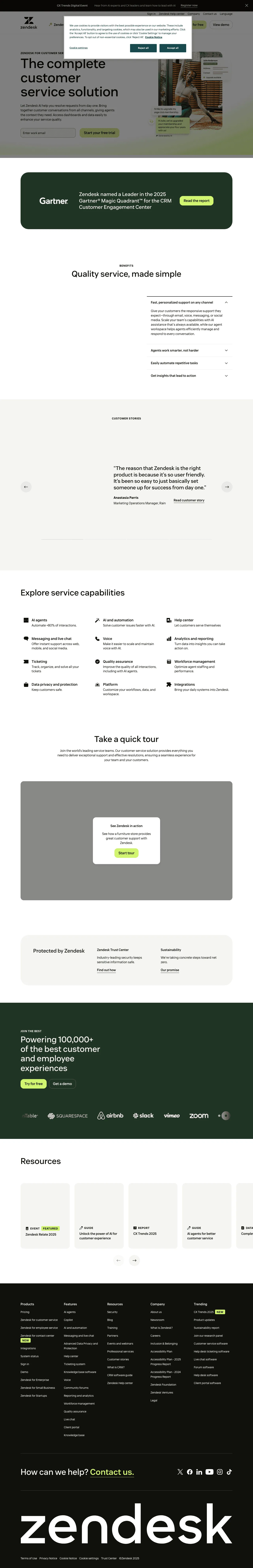 Zendesk screenshot