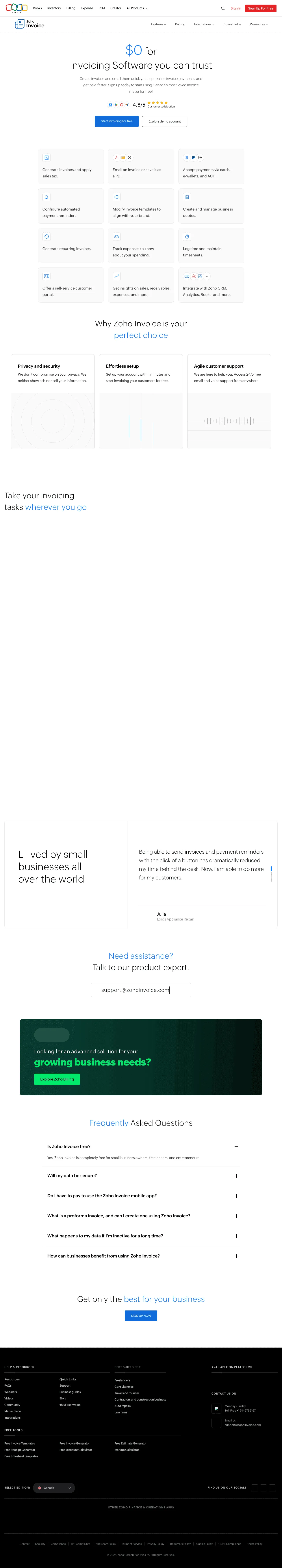 Zoho Invoice screenshot 3