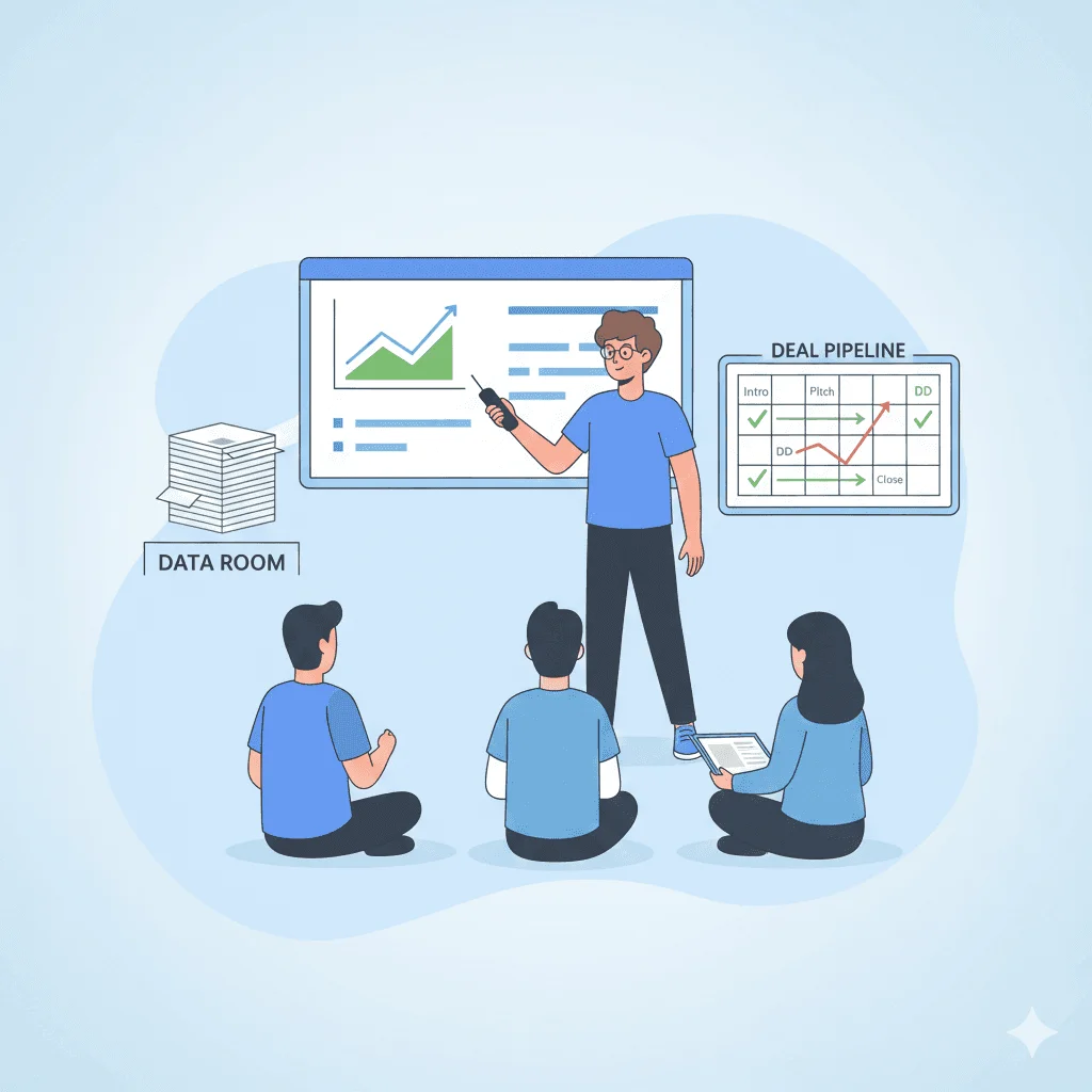 Illustration for I need to raise funding from investors: Tell your story, secure your future—raise capital strategically.
