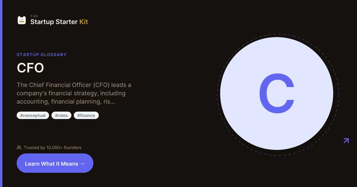 What is a CFO? | Startup Glossary